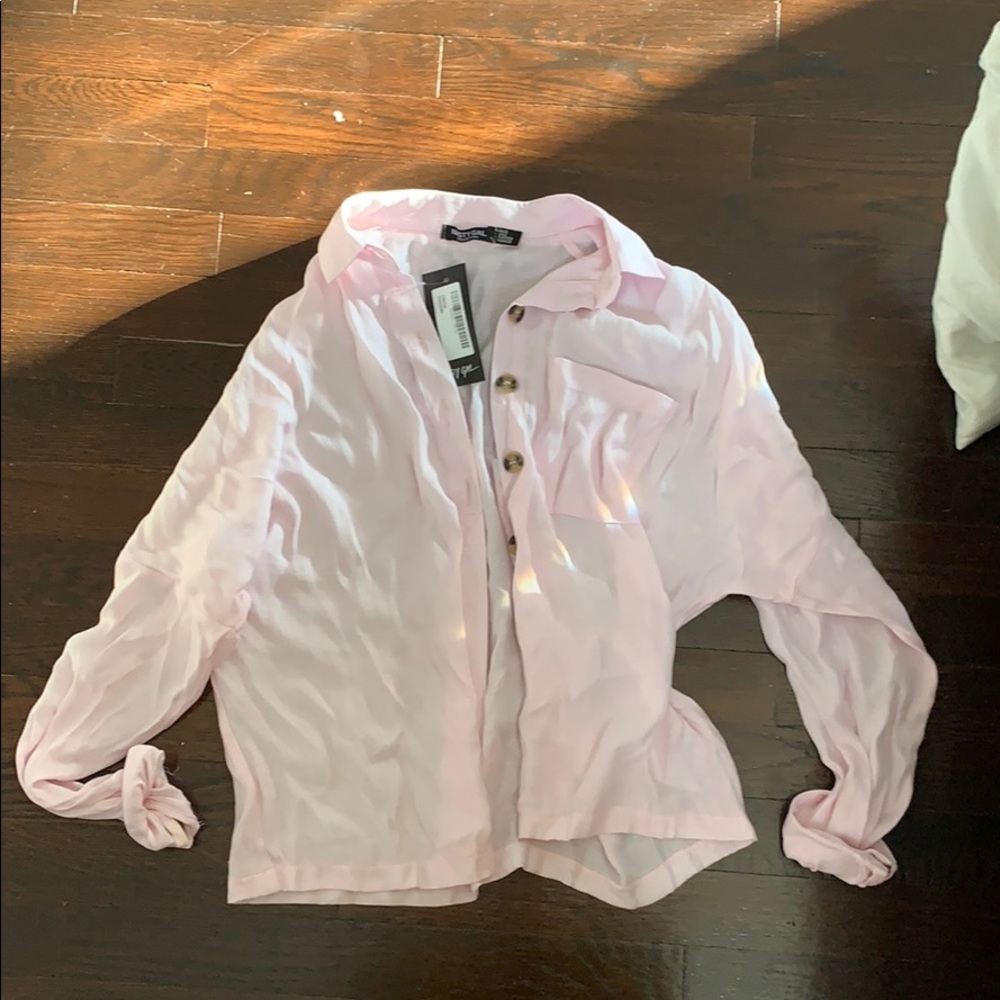 NEW nasty gal button up shirt